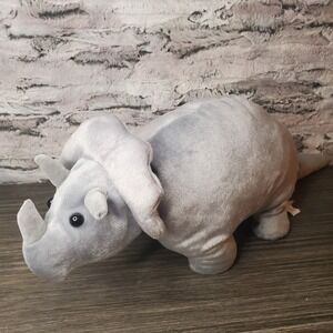 Lg. 22" Gray Triceratops Aromatherapy Plush Stuffed Animal Dinosaur NO SCENT PK